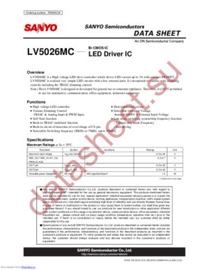 LV5026MC-AH datasheet  