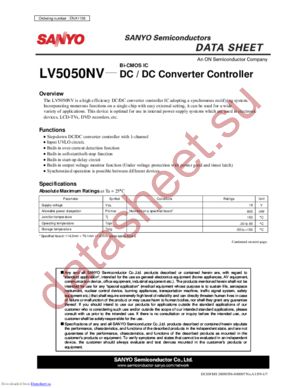 LV5050NV-TLM-E datasheet  