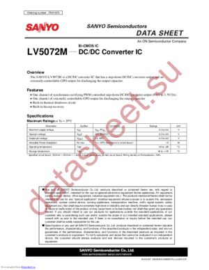 LV5072M-TLM-H datasheet  