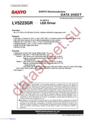 LV5223GR-TE-L-E datasheet  