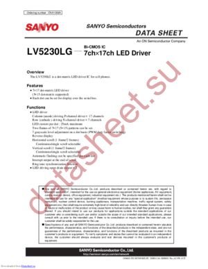 LV5230LG-TLM-H datasheet  