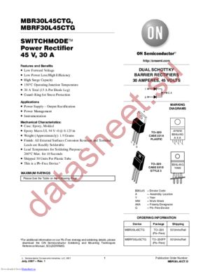 MBR30L45CT datasheet  