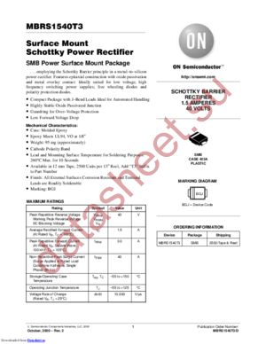 MBRS140LT3-D datasheet  