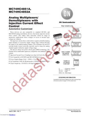 MC74HC4851ADT datasheet  