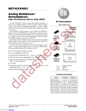 MC74LVX4052-D datasheet  