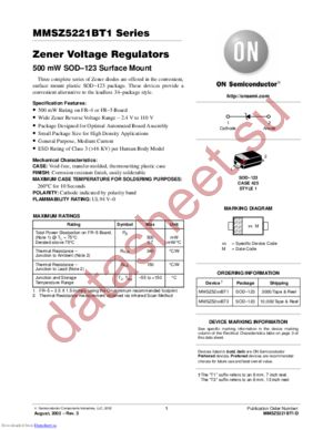 MMSZ4692ET3 datasheet  