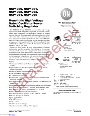 NCP1052 datasheet  