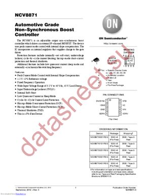 NCV887103D1R2G datasheet  