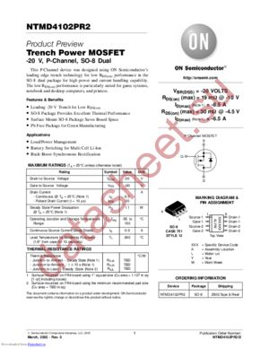 NTMD4102PR2 datasheet  