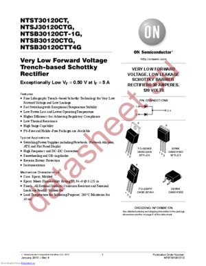 NTSB30120CT-1G datasheet  