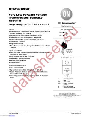 NTSV30100CTG datasheet  