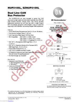 SZNUP2105LT1G datasheet  