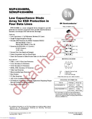 SZNUP4304MR6T1G datasheet  