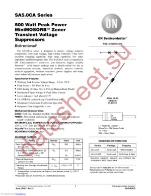 SA5.0CA-D datasheet  