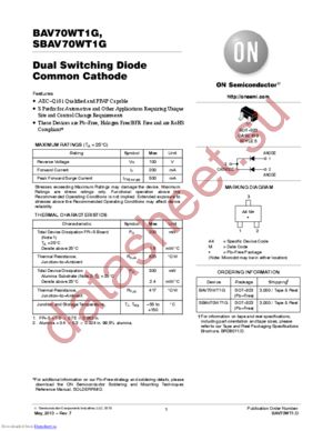 SBAV70WT1G datasheet  