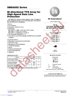 SMDA24CDR2G datasheet  