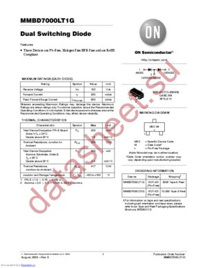 SMMBD7000LT3G datasheet  