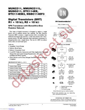 SMUN2211T1G datasheet  