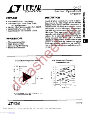 OP-07AH datasheet  