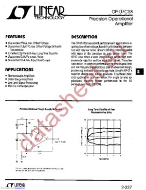 OP-07CSB datasheet  