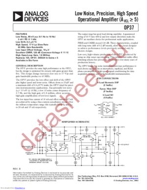 OP37GSZ datasheet  