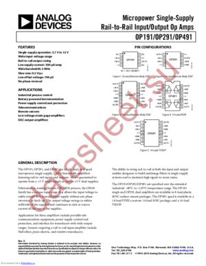 OP491GSZ-REEL datasheet  