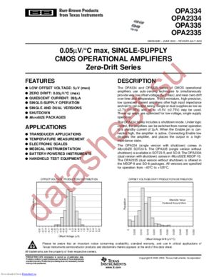 OPA2334AIDGSRG4 datasheet  