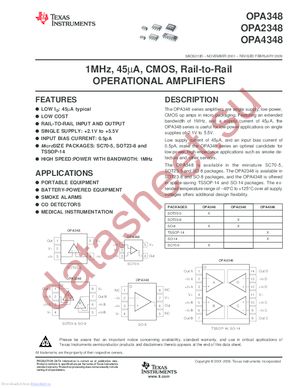 OPA2348AIDCNTG4 datasheet  