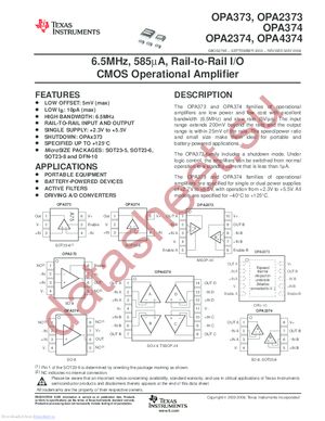 OPA2374AIDCNRG4 datasheet  