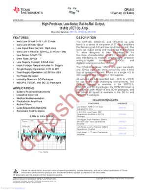 OPA4140AID datasheet  