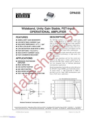 OPA655U/2K5G4 datasheet  