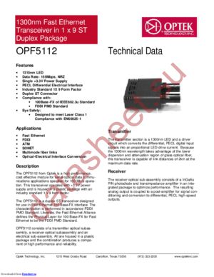 OPF5112 datasheet  