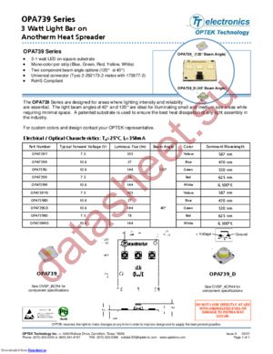 OPA739 datasheet  