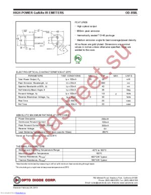 OD-850L datasheet  