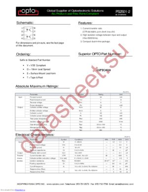 PS2501-2 datasheet  