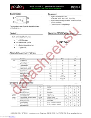 PS2502-1 datasheet  