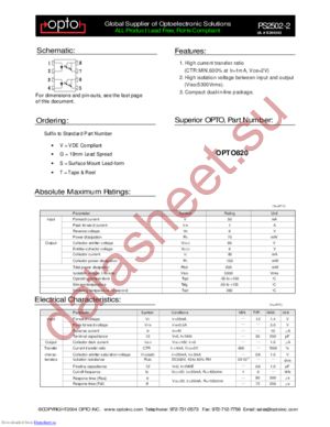PS2502-2 datasheet  