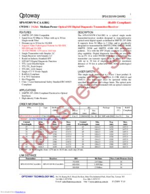 SPS-9380VW-C3301RG datasheet  