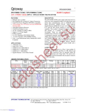 SPS-9380BR-C430G datasheet  