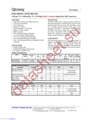 BTR-3420A-SPG datasheet  