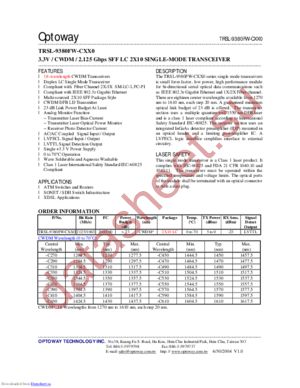 TRSL-9380FW-C350G datasheet  