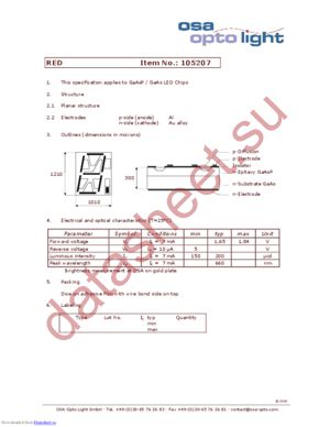 105207 datasheet  