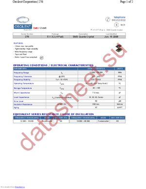 276-12.0M-SR-05NS datasheet  