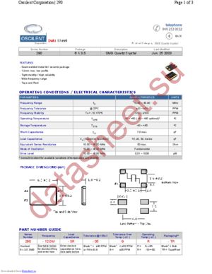 290-12.0M-SR-05GR datasheet  