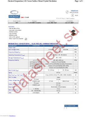 431-12.0M-5ED-TTS datasheet  