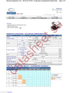 501-4.0M-320A datasheet  