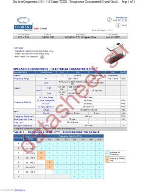 516-12.0M-340B-NC datasheet  