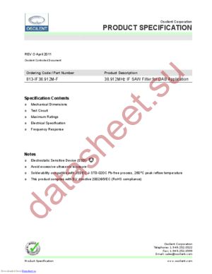 813-IF38.912M-F datasheet  