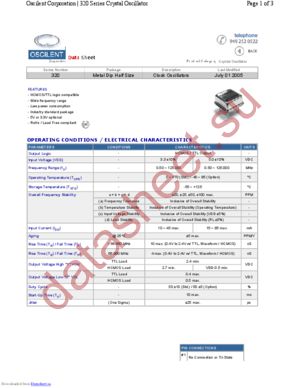 320-4.0M-5DN-TTS datasheet  