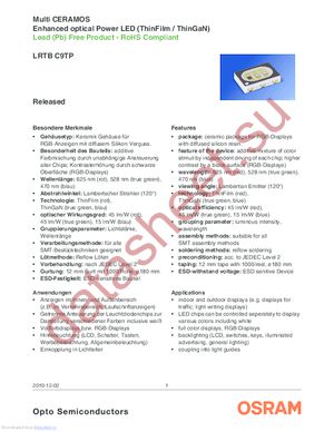 LRTBC9TP-CWD5-1+D5E7-25+A datasheet  